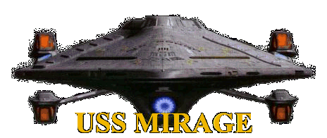 Die USS Mirage - Frontansicht